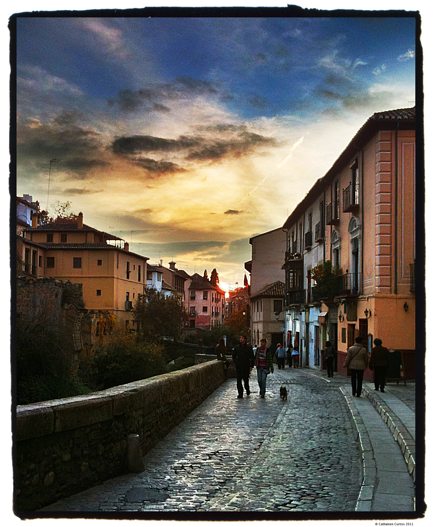 Evening stroll in Granada, Spain