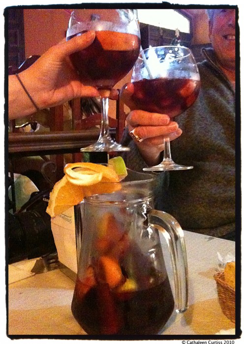 Cheers!! Sangria in Granada, Spain